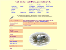 Tablet Screenshot of callducks.net